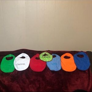 Monogrammed Bibs- “Carter”
